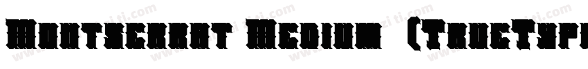 Montserrat Medium 中(TrueType) (West字体转换
